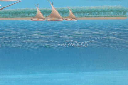 Keith Reynolds Painting Oil on Canvas Board Nautical Art Rurick