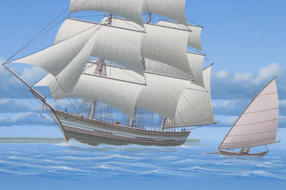 Keith Reynolds Painting Oil on Canvas Board Nautical Art Victori