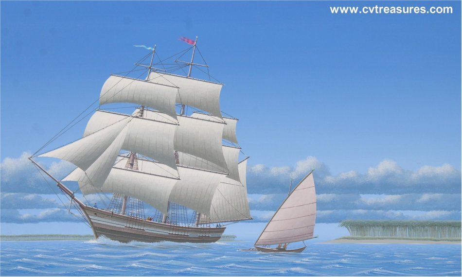 Keith Reynolds Painting Oil on Canvas Board Nautical Art Victori