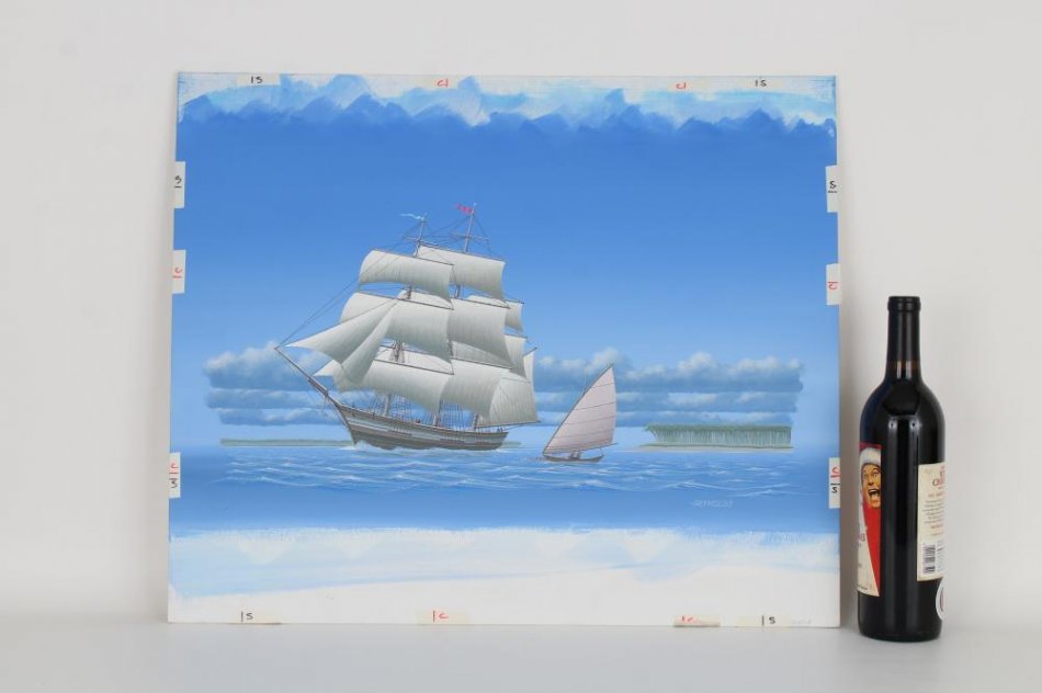 Keith Reynolds Painting Oil on Canvas Board Nautical Art Victori