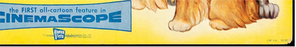 Lady and the Tramp Disney Original Authentic Vintage Movie Theater Poster Title Lobby Card, 1955