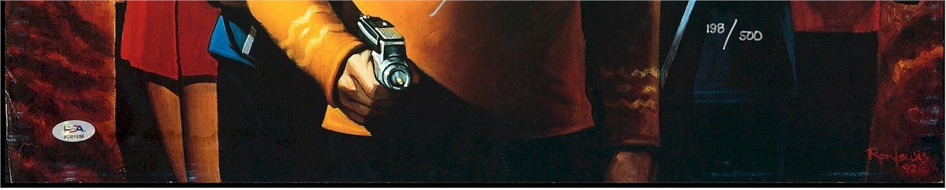 Limited edition STAR TREK Cast Authentic Signed Autographed lithograph PSA Authenticated A++