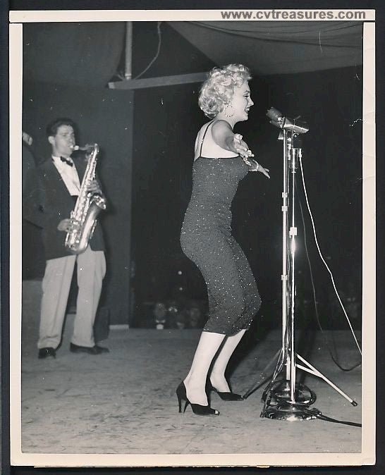 Marilyn Monroe Original Authentic Vintage Type 1 Photo Korean Tour 1954