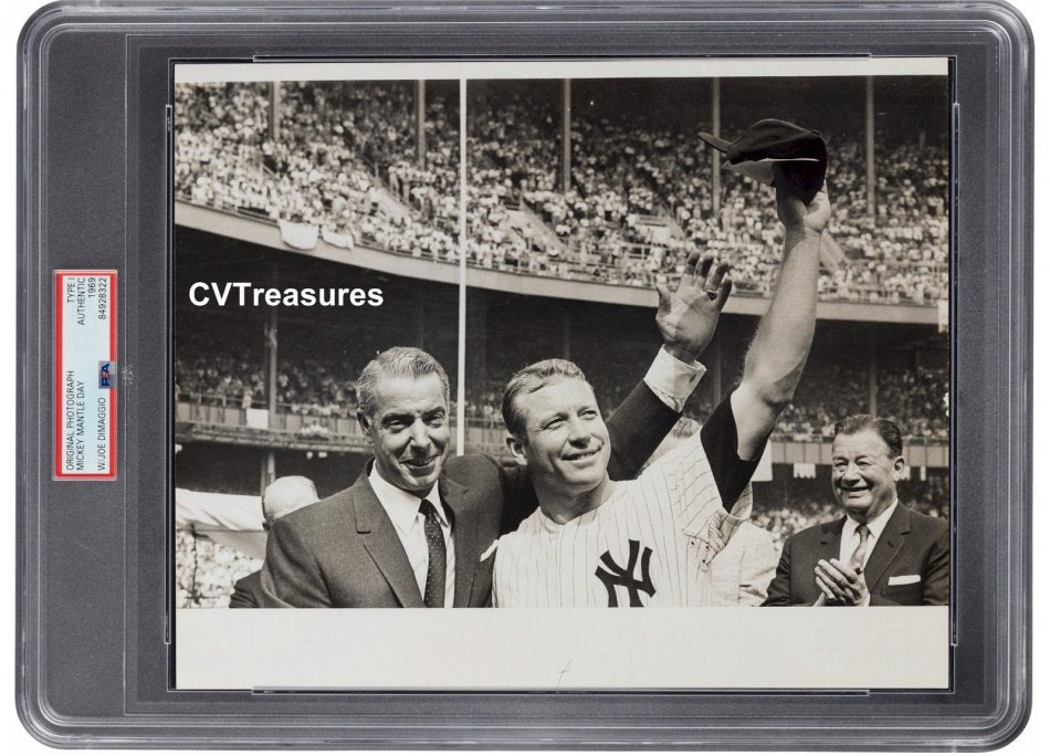 Mickey Mantle Day Original Historical Photograph Type 1
