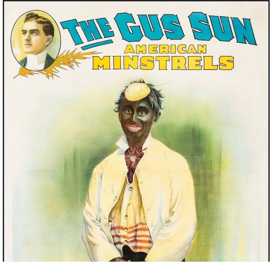 Minstrel Original Authentic Vintage Theater Advertising Poster Gus Sun 3 Sheet vintage advertising