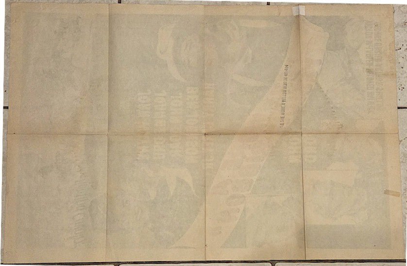 Original Vintage Movie Poster RARE Western One Sheet SHE WORE A YELLOW RIBBON John Wayne 1949