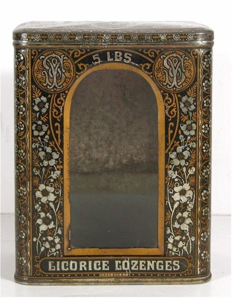 RARE 1880 CANDY COUNTERTOP DISPLAY TIN LITHOGRAPH