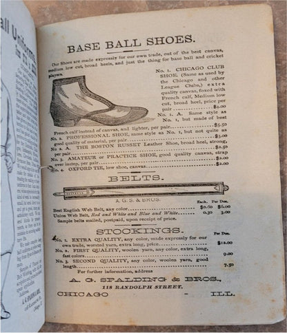 Spalding Base Ball Guide Original Vintage Antique 19th Century