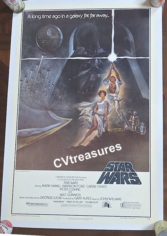 Star Wars Original Vintage Star Wars Movie Poster For Sale 2nd Guaranteed Authentic 1977 just acquired