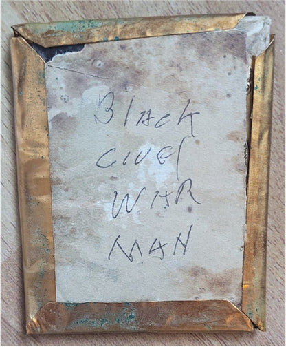 STUNNING Civil War Historical Tintype Photo BLACK Union Soldier RARE RARE