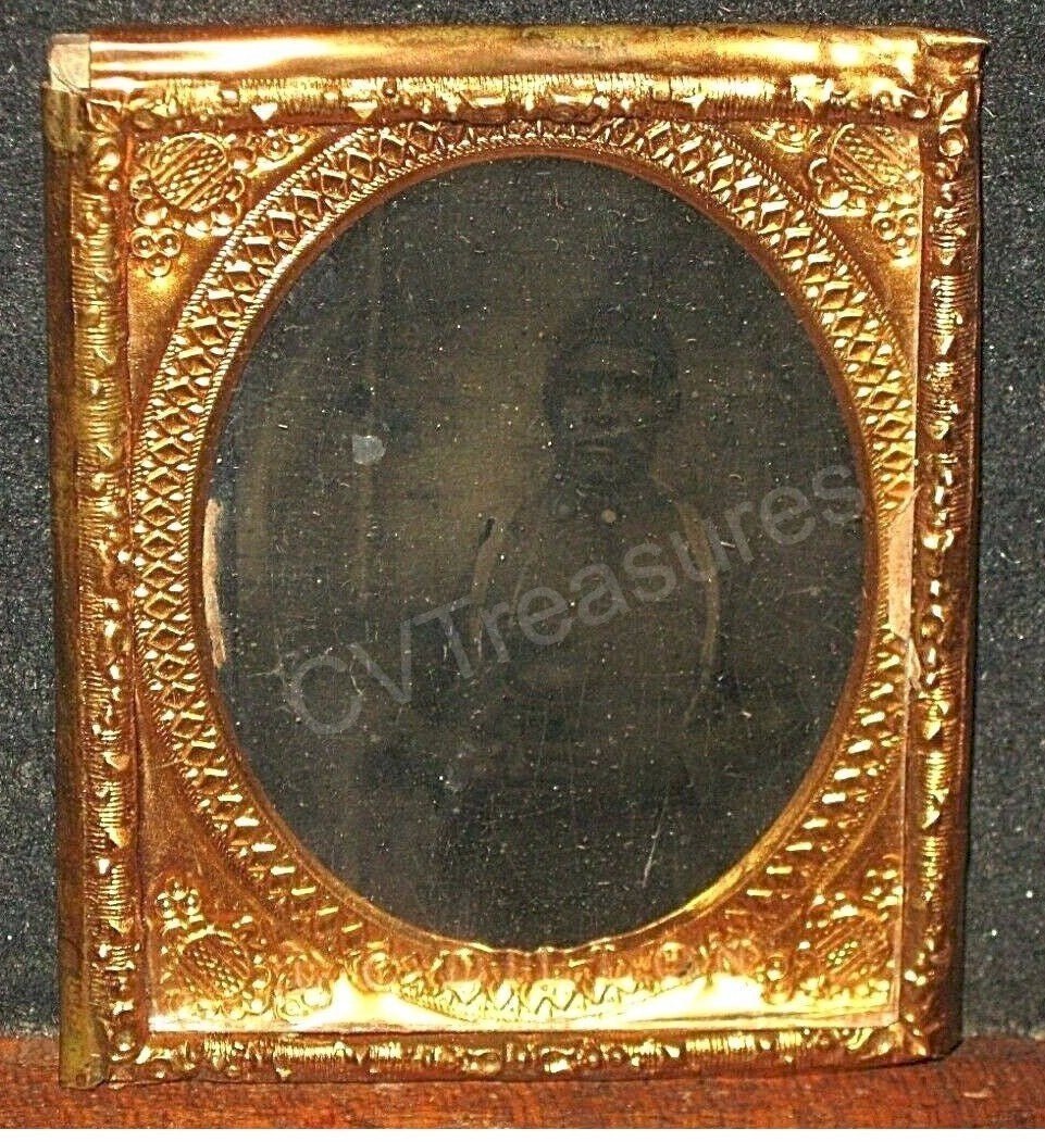 STUNNING Civil War Historical Tintype Photo BLACK Union Soldier RARE RARE