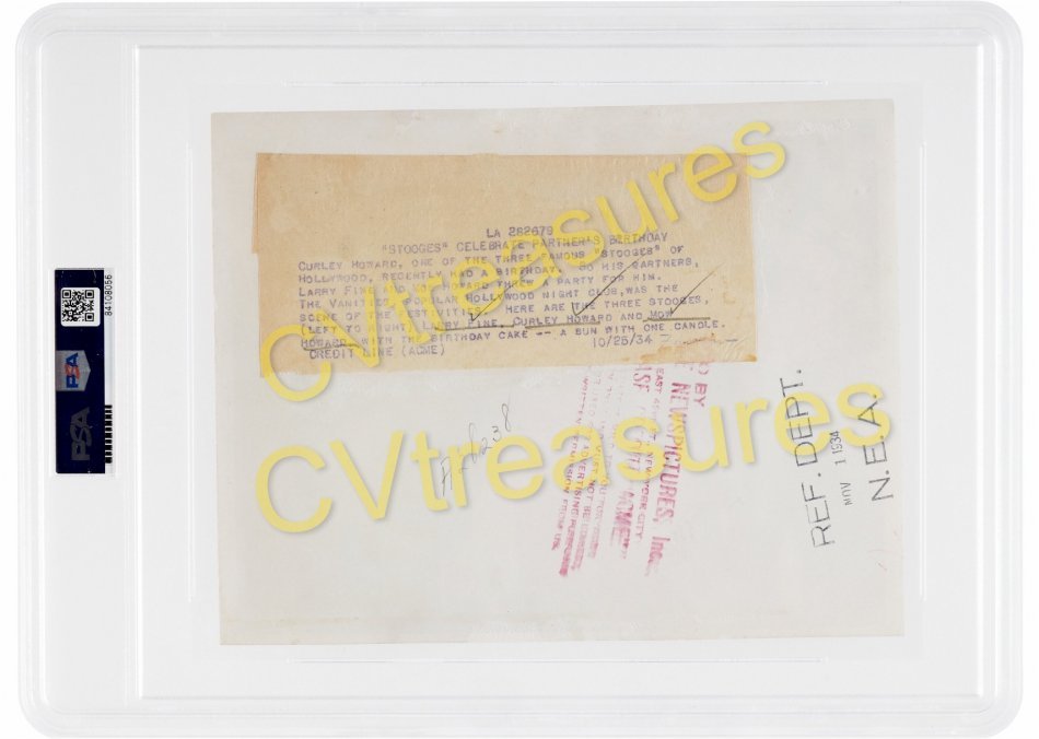Three Stooges Original Vintage TYPE 1 Still Photo Curly's Birthday 1934