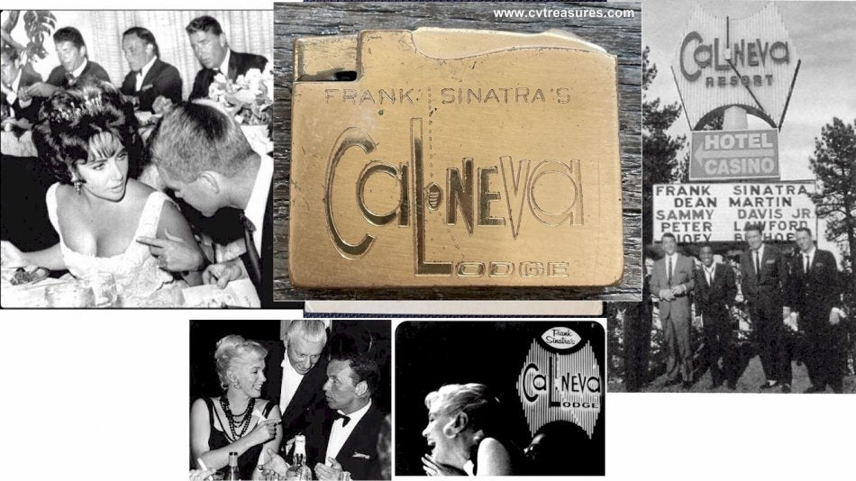 Ultra - RARE Frank Sinatra Original Vintage Elgin Cal Neva Lighter