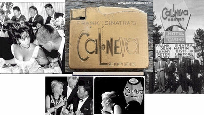 Ultra - RARE Frank Sinatra Original Vintage Elgin Cal Neva Lighter
