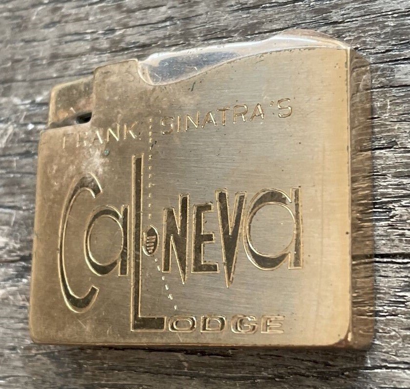 Ultra - RARE Frank Sinatra Original Vintage Elgin Cal Neva Lighter