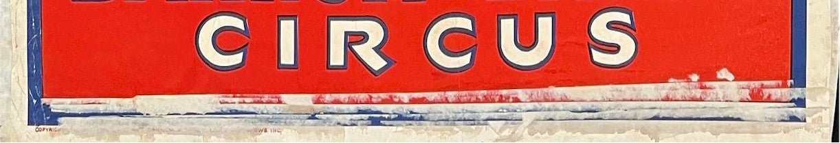 Vintage Circus Poster GARGANTUA THE GREAT Ringling Brothers Barnum Bailey 1941