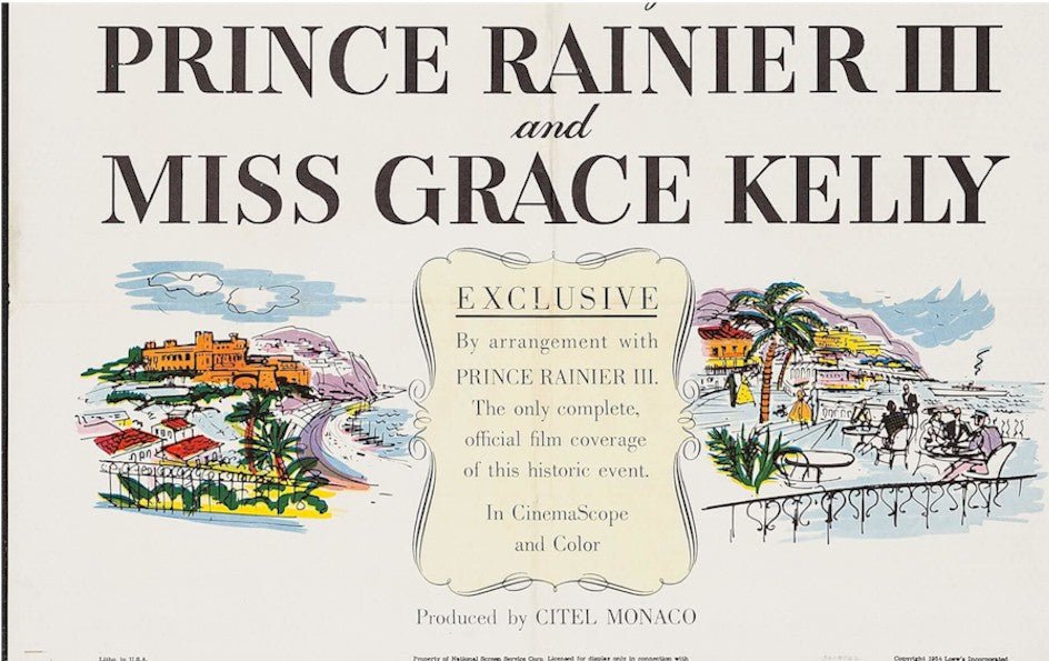 Wedding in Monaco Grace Kelly Vintage Movie Poster one sheet '56