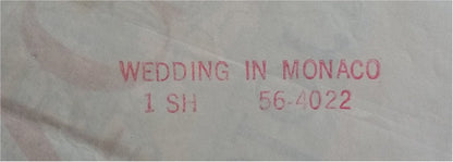 Wedding in Monaco Grace Kelly Vintage Movie Poster one sheet '56