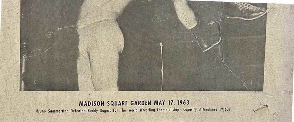 WWWF Original Wrestling WWWF Concert Poster Sports Memorabilia Poster Bruno Sammartino RARE 1964 Miami