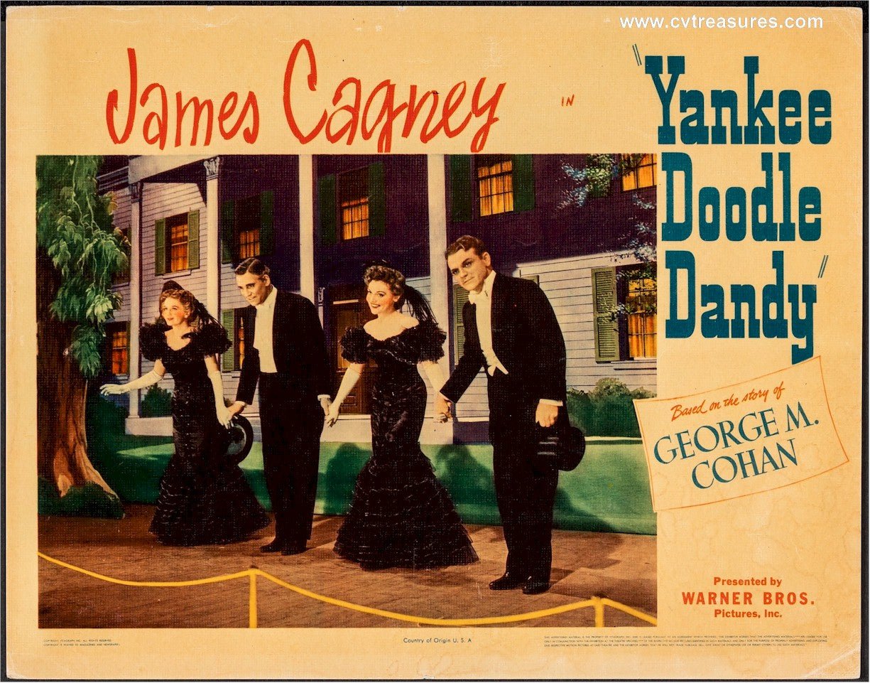Yankee Doodle Dandy Original Authentic Vintage Movie Theater Poster lobby card James Cagney 1942 2