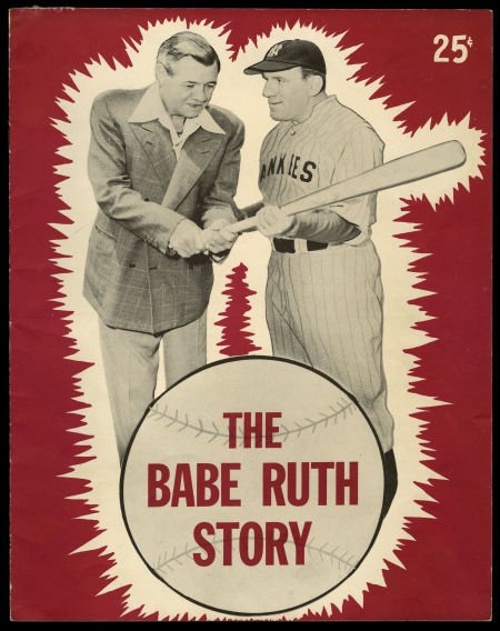 Babe Ruth Story, original program Vintage Baseball Sports Movie Memorabilia