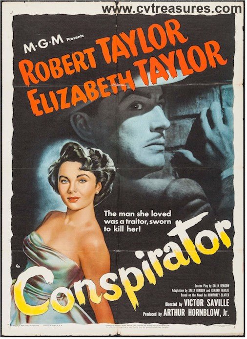 Conspirator Vintage movie poster one sheet Elizabeth Taylor 1949