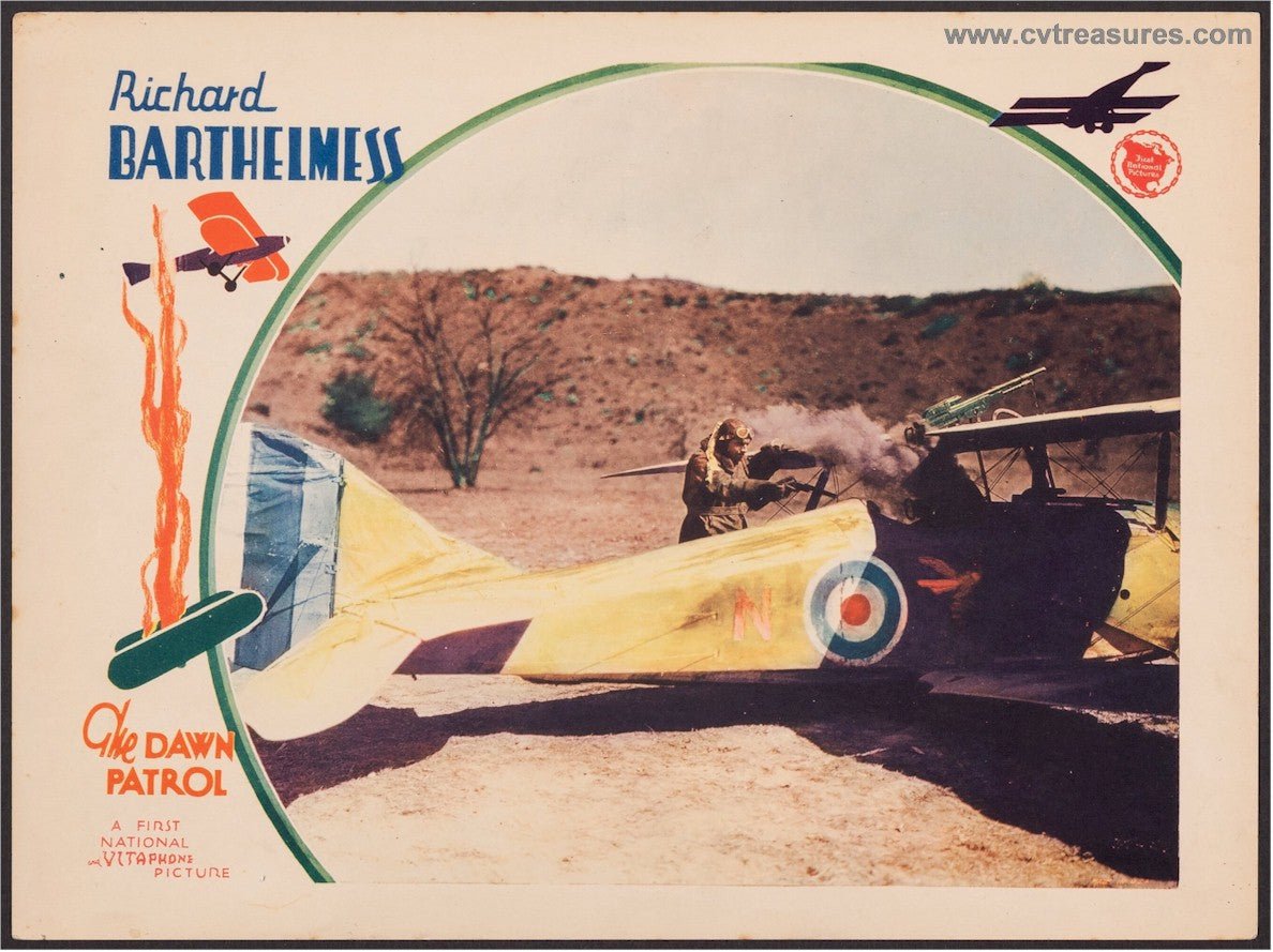 Dawn Patrol Original Vintage Lobby Card Movie Poster Antique Aviation