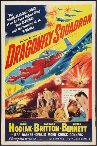 Dragonfly Squadron Original Vintage Movie Poster one sheet Antique Aviation
