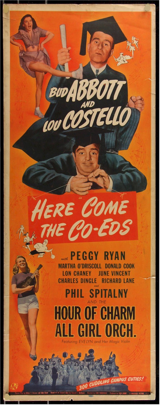 Here Come the Co - eds Abbott Costello Vintage Movie Poster