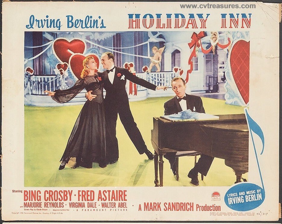 Holiday Inn Original Authentic Vintage Lobby Card Movie Theater Poster Crosby Astaire 1