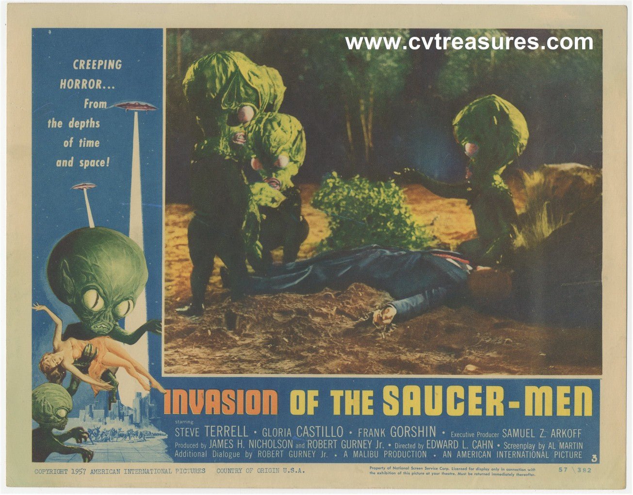 Invasion of the Saucer - Men Vintage Lobby Card Movie Poster 4