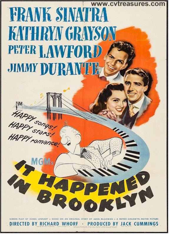 It Happened in Brooklyn vintage movie poster Frank Sinatra 1947