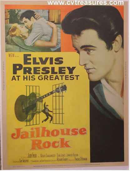 Jailhouse Rock Authentic Original Vintage movie poster One sheet Elvis Presley Rare Style Authenticity Guaranteed