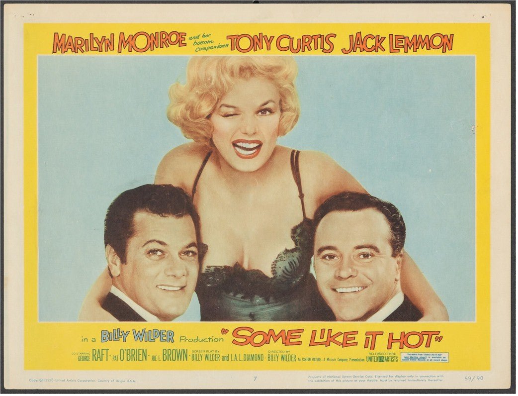 Some Like It Hot Original Vintage Lobby Card Marilyn Monroe