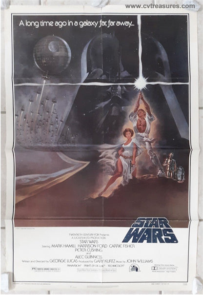 Star Wars Original Vintage Star Wars Movie Theater Poster For Sale 2nd Guaranteed Authentic
