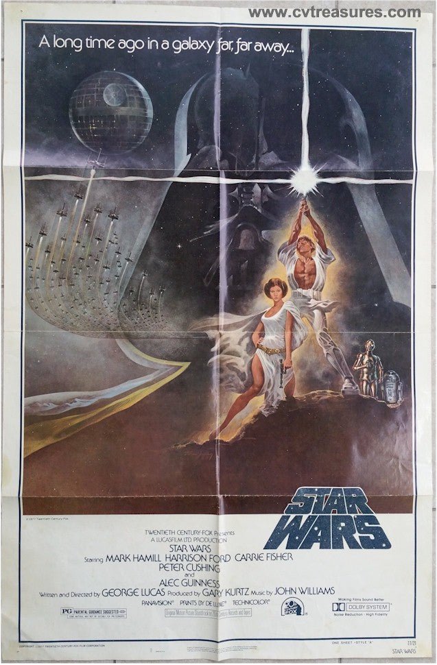 Star Wars Vintage Movie Poster 1977 Sci - Fi Classic Style A 3rd
