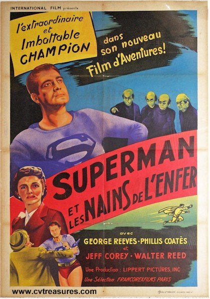 Superman and the Mole Men, George Reeves Original Vintage Movie Poster 2