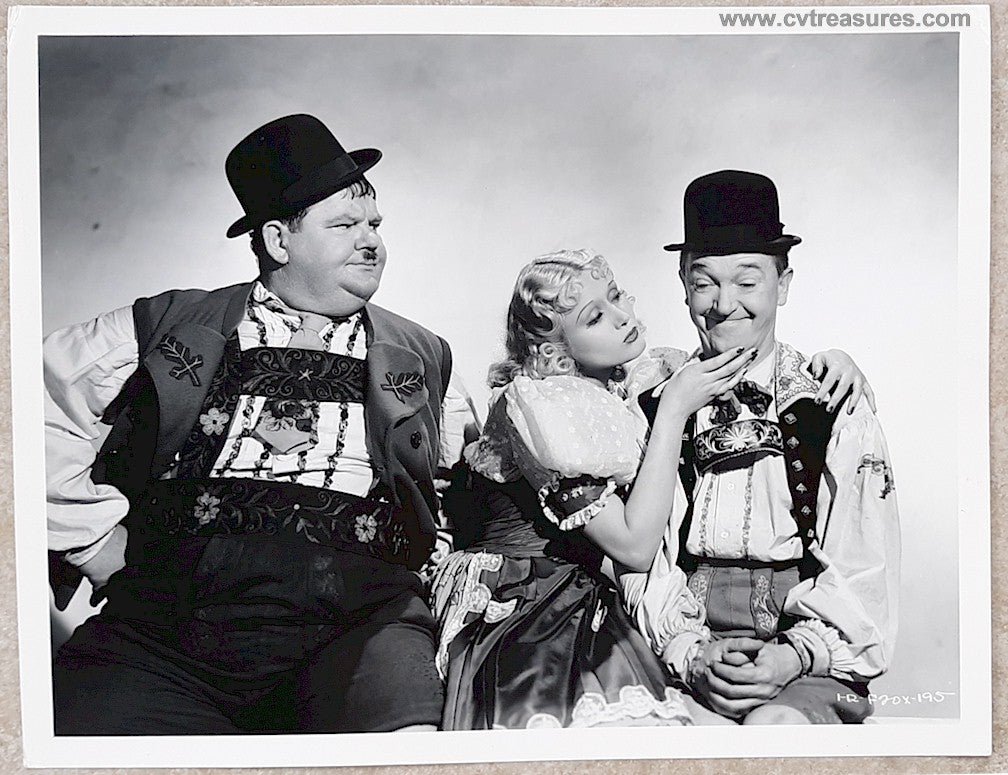 SWISS MISS Original Vintage Photo Laurel Hardy