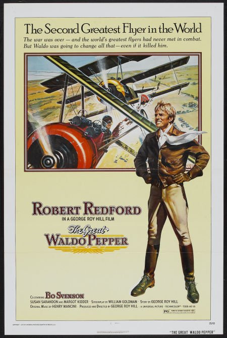 The Great Waldo Pepper, Robert Redford, 1975, one sheet