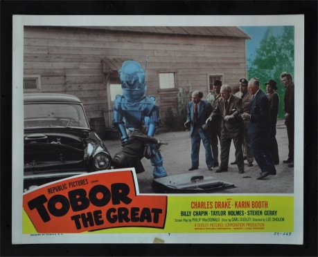 Tobor the Great Orignal Vintage Movie Poster lobby card #7