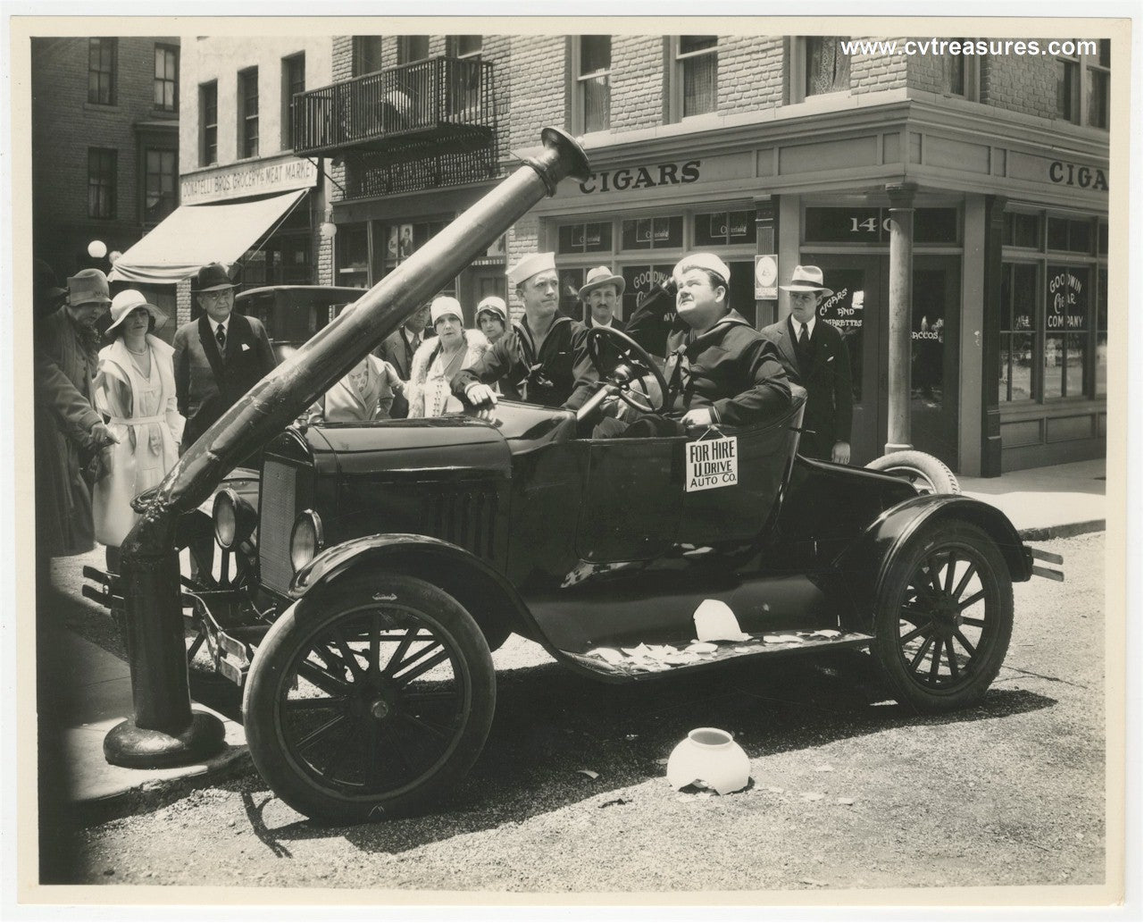 TWO TARS Laurel Hardy Original Vintage Photo 1928